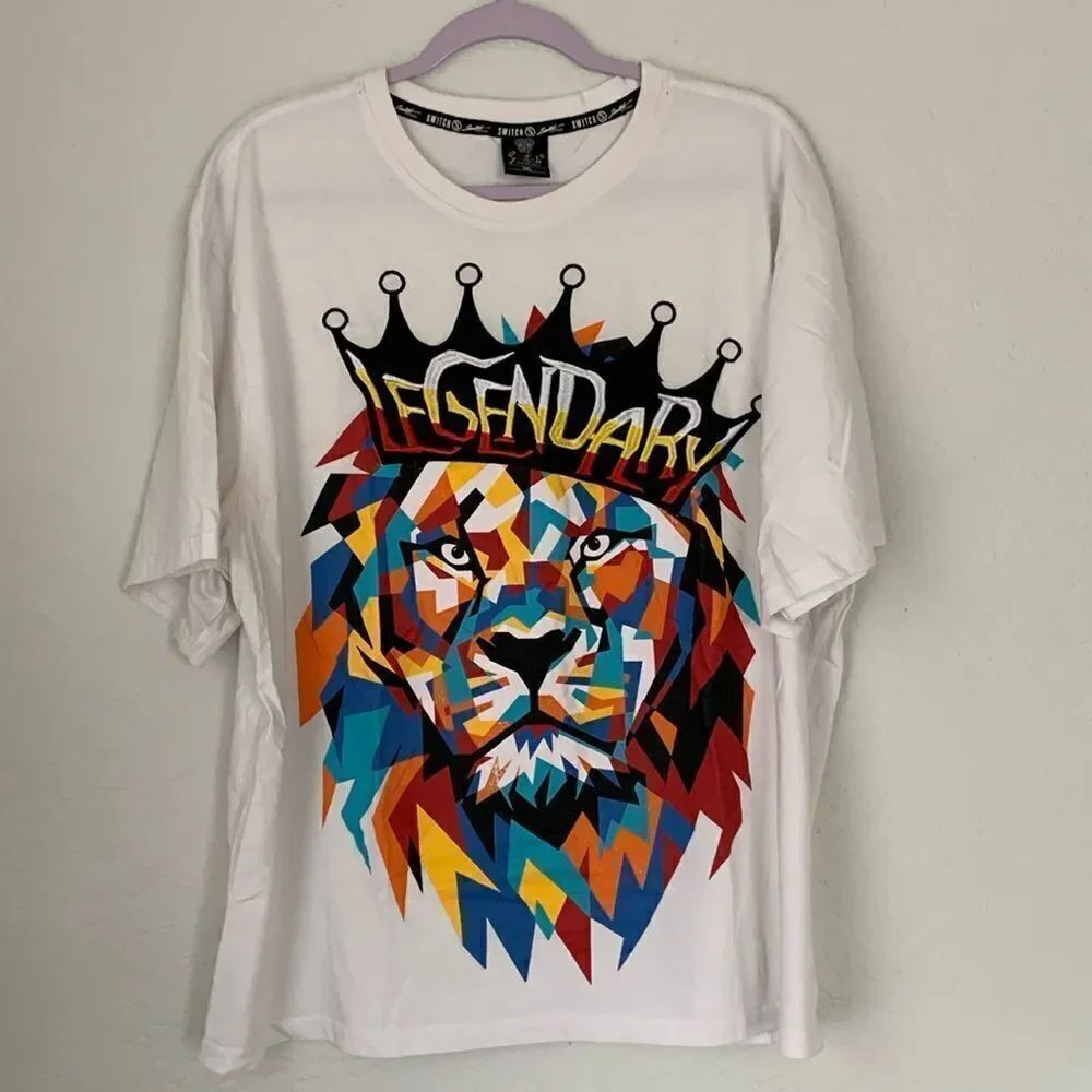Switch Remarcable Multicolored Embroidered Legendary Graphic Print Size 3XL